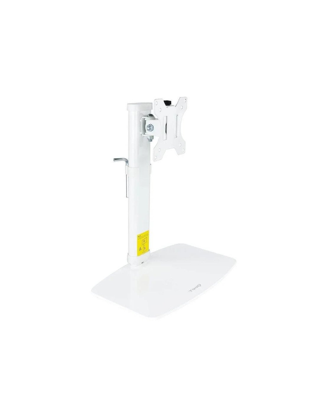 SOPORTE DE MESA TV MONITOR TOOQ REG.ALTURA GIR. INCL. 17-27 WHITE