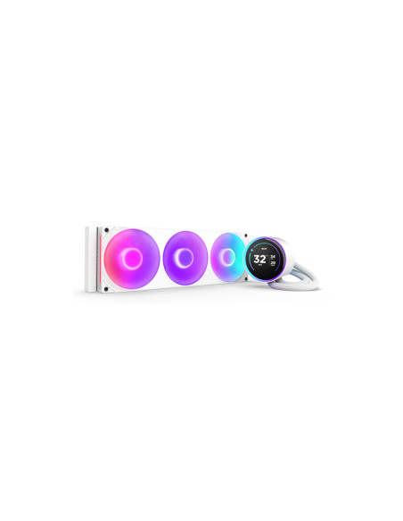 NZXT Kraken Elite 360 RGB Procesador Sistema de refrigeración líquida todo en uno 12 cm Blanco 1 pieza(s)