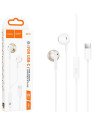 Hoco M115 Auricular con Micrófono y Conexión USB-C Blanco