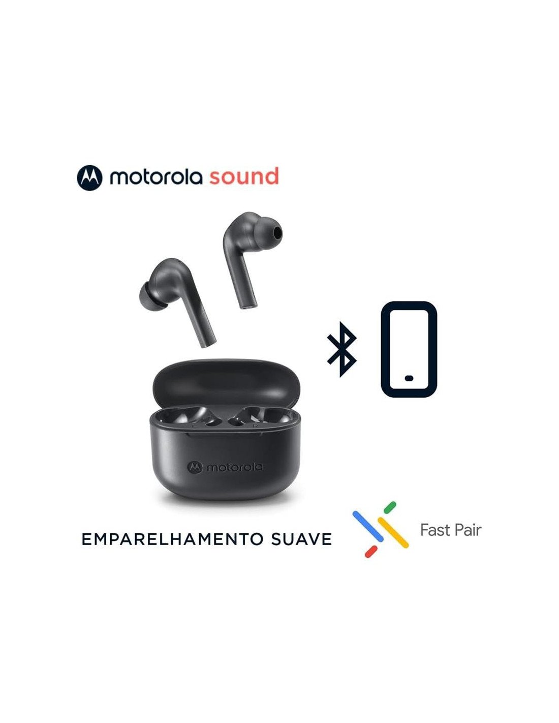 AURICULARES MOTOROLA MOTO BUDS 065 IN EAR ANC BLUETOOTH 5.3 BLACK