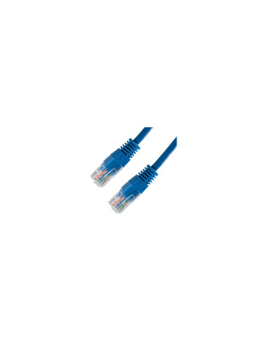 Nanocable CABLE RED LATIGUILLO RJ45 CAT.5E UTP AWG24, AZUL, 1.0 M