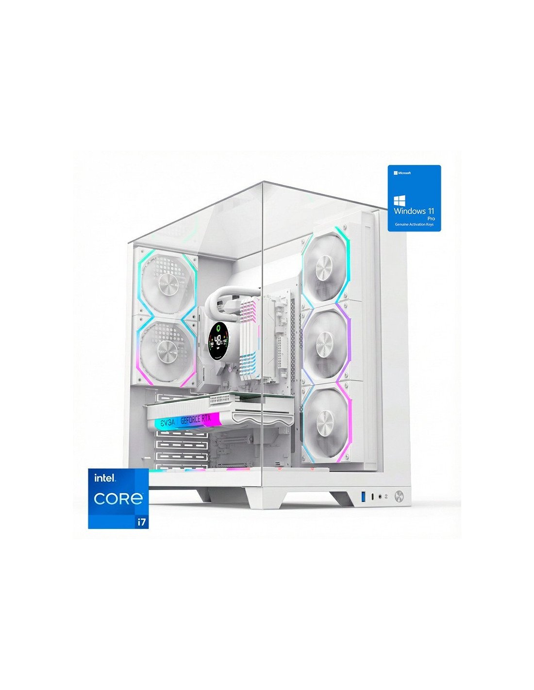 ORDENADOR GAMING INFINITY PRO WHITE RGB I7 14700K/32GB/SSD1TB NVME/WIFI/R.LIQ/800W/W11PRO