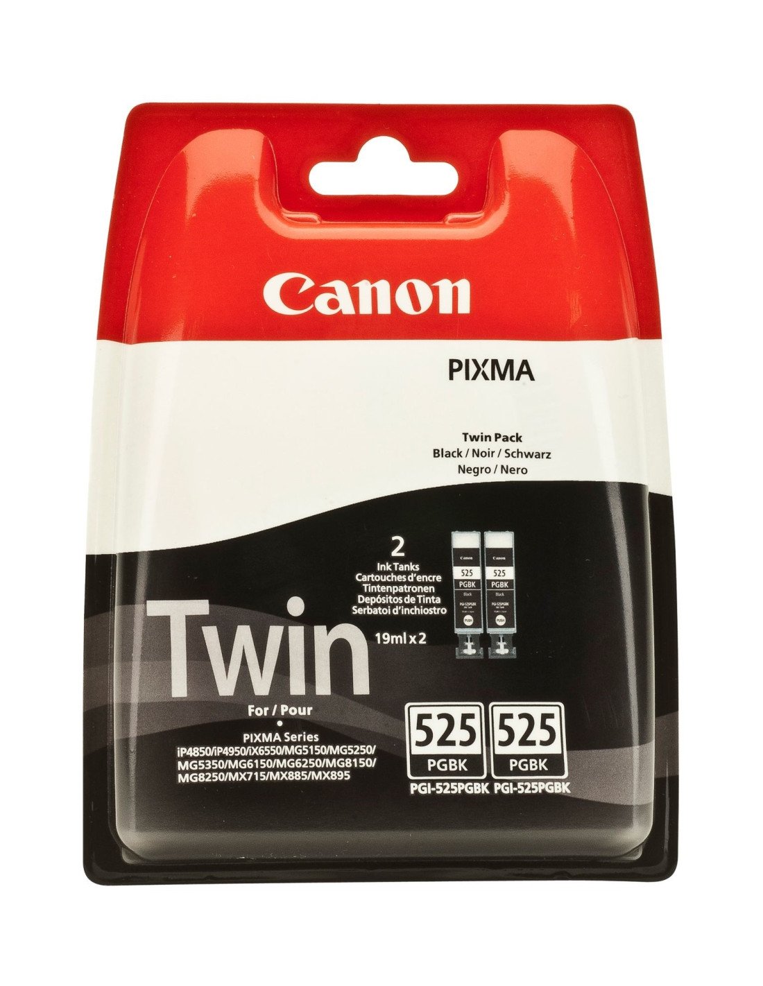 CARTUCHO CANON PGI-525 NEGRO 2UD 4529B010