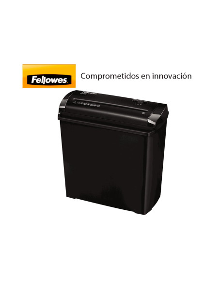 Fellowes P-25S triturador de papel Corte en tiras 22 cm Negro, Gris