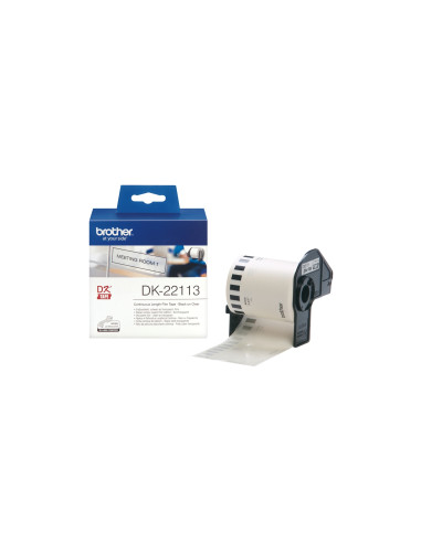 CINTA BROTHER DK22113 PELICULA CONTINUA TRANSPARENTE  62x 5,24mm