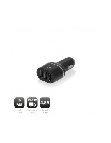 Ewent EW1202 cargador de dispositivo móvil Universal Negro Encendedor