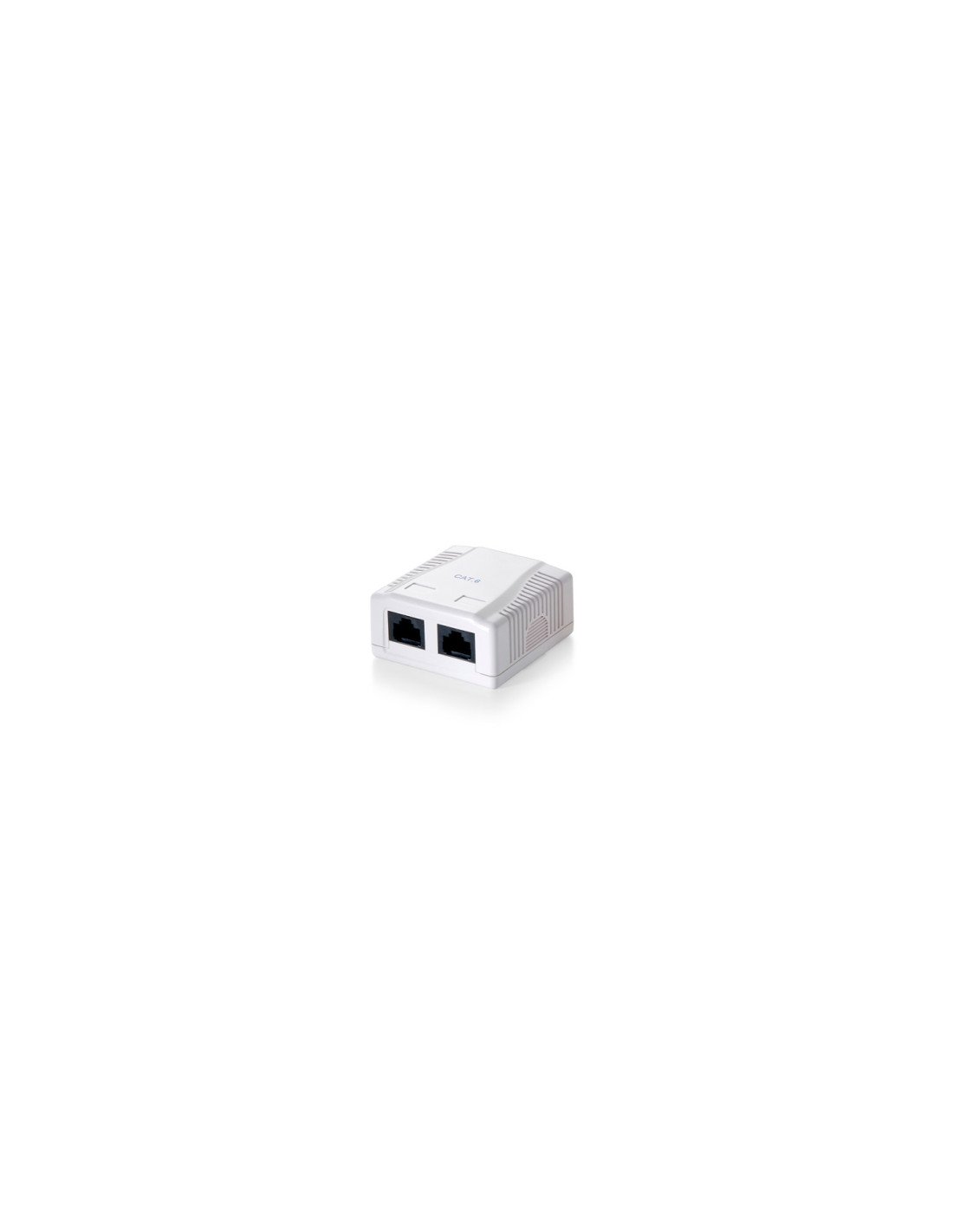 ROSETA DE SUPERFICIE CAT 5E 2 HEMGRAS RJ45 EQUIP 235112