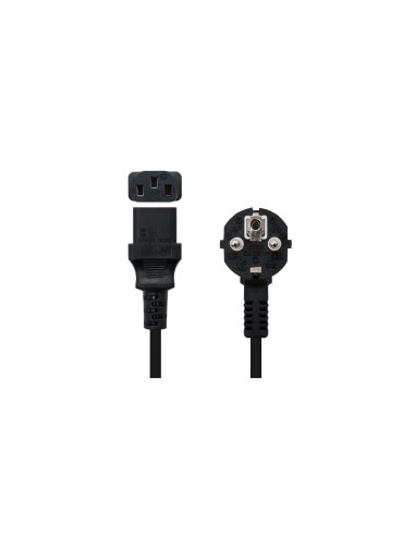 Nanocable 10.22.0105 cable de transmisión Negro 5 m C13 acoplador