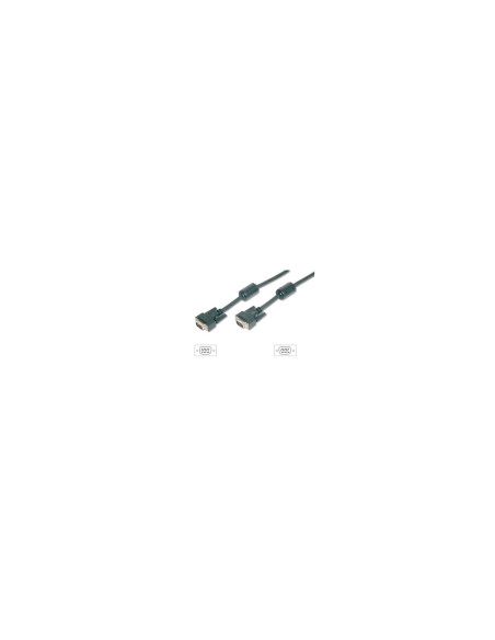 Equip 118815 cable VGA 15 m VGA (D-Sub) Negro