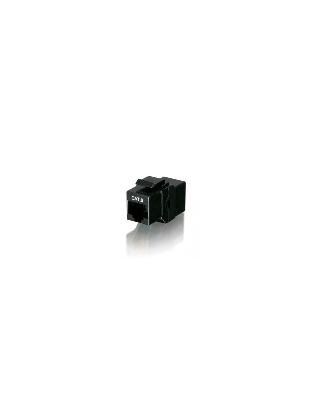 ADAPTADOR RJ45H A RJ45H CAT-6 EQUIP NEGRO 125579
