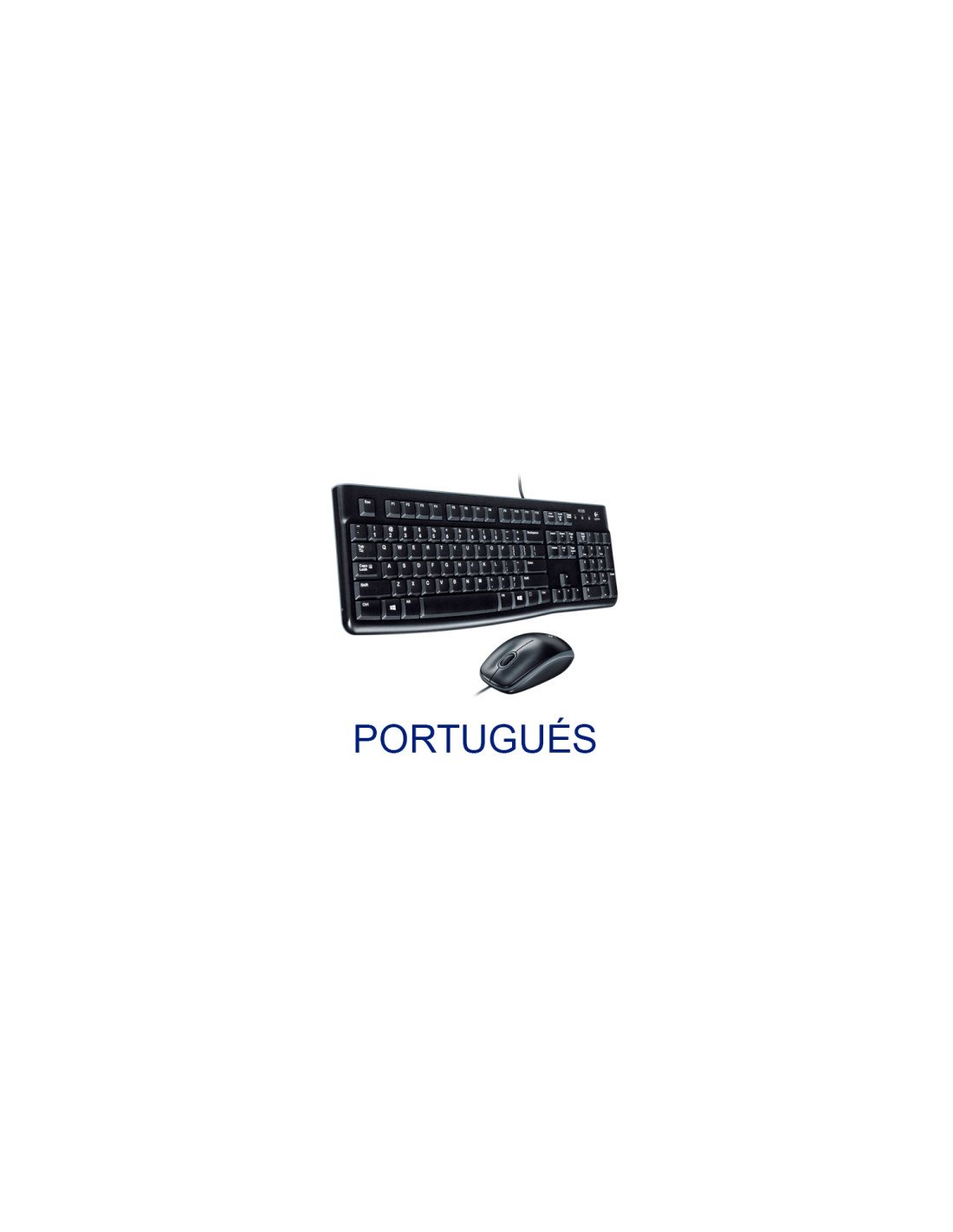 LOGITECH MK120 TECLADO Y RATON PORTUGUES USB NEGRO 920-002547