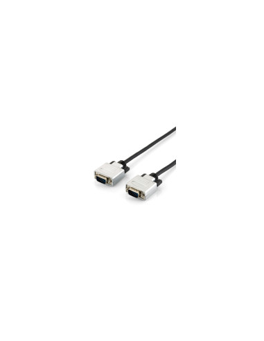 Equip 118865 cable VGA 15 m VGA (D-Sub) Negro, Plata