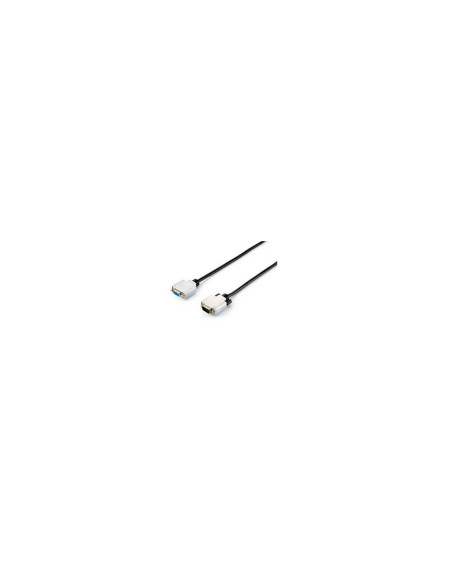 Equip 118854 cable VGA 10 m VGA (D-Sub) Negro, Plata