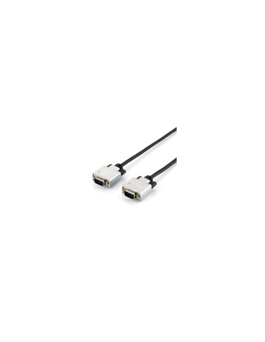 Equip 118861 cable VGA 3 m VGA (D-Sub) Negro, Plata