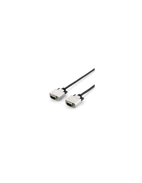 Equip 118861 cable VGA 3 m VGA (D-Sub) Negro, Plata