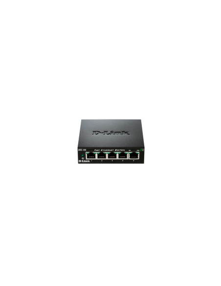 D-Link DES-105 No administrado L2 Negro