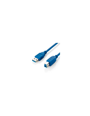 Equip 128291 Cable USB 3.0 Tipo A Macho a Tipo B Macho, 1,0m , Azul