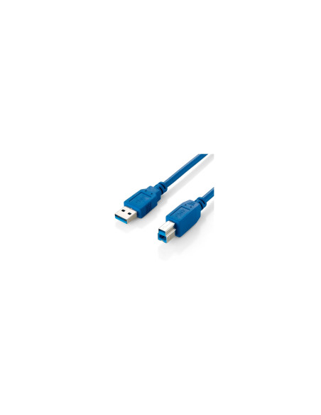 Equip 128291 Cable USB 3.0 Tipo A Macho a Tipo B Macho, 1,0m , Azul