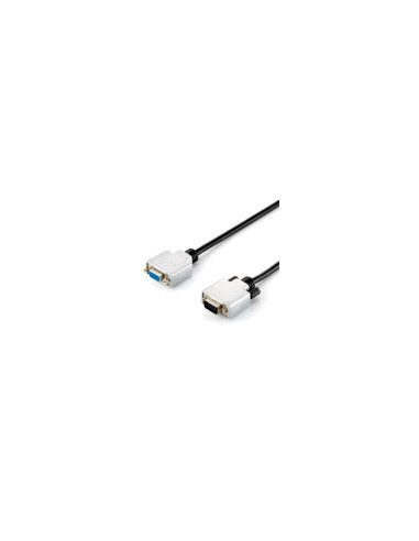 Equip 118855 cable VGA 15 m VGA (D-Sub) Negro, Plata