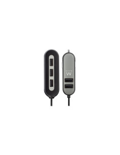 Ewent EW1355 cargador de dispositivo móvil Universal Negro, Gris