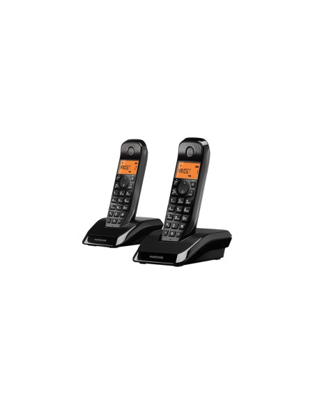 Motorola S12 Duo Teléfono DECT Identificador de llamadas Negro
