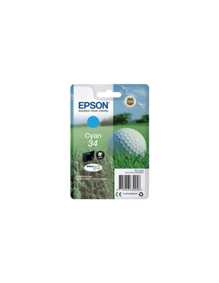 Epson Golf ball Singlepack Cyan 34 DURABrite Ultra Ink