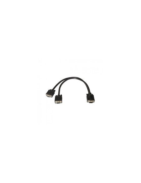 AISENS A113-0081 cable VGA 0,45 m VGA (D-Sub) 2 x VGA (D-Sub) Negro