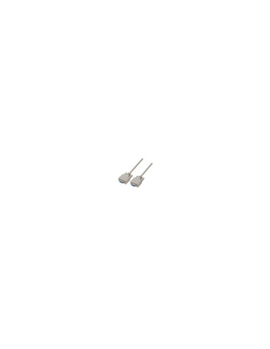 AISENS A112-0067 cable de serie Beige 1,8 m DB9