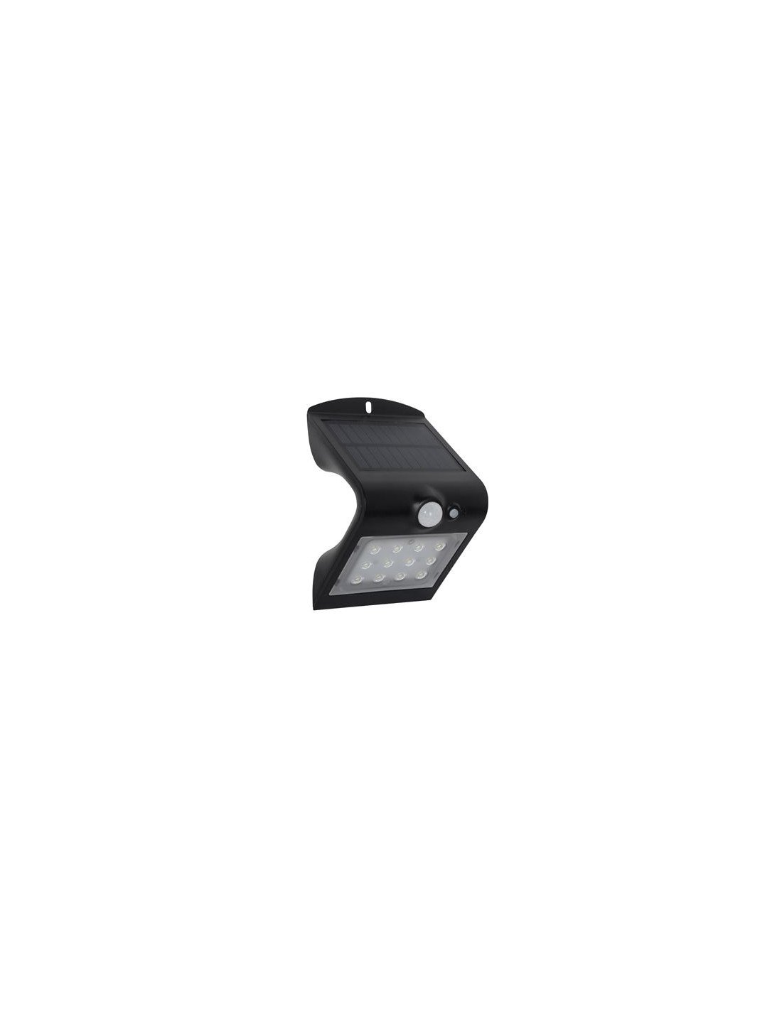 APLIQUE LED SOLAR 1.5W 220LM DOBLE ILUMINACIÓN NEGRO ELBAT