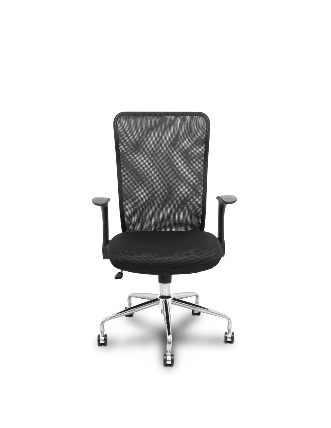 Silla Minaya respaldo malla negro asiento 3D negro