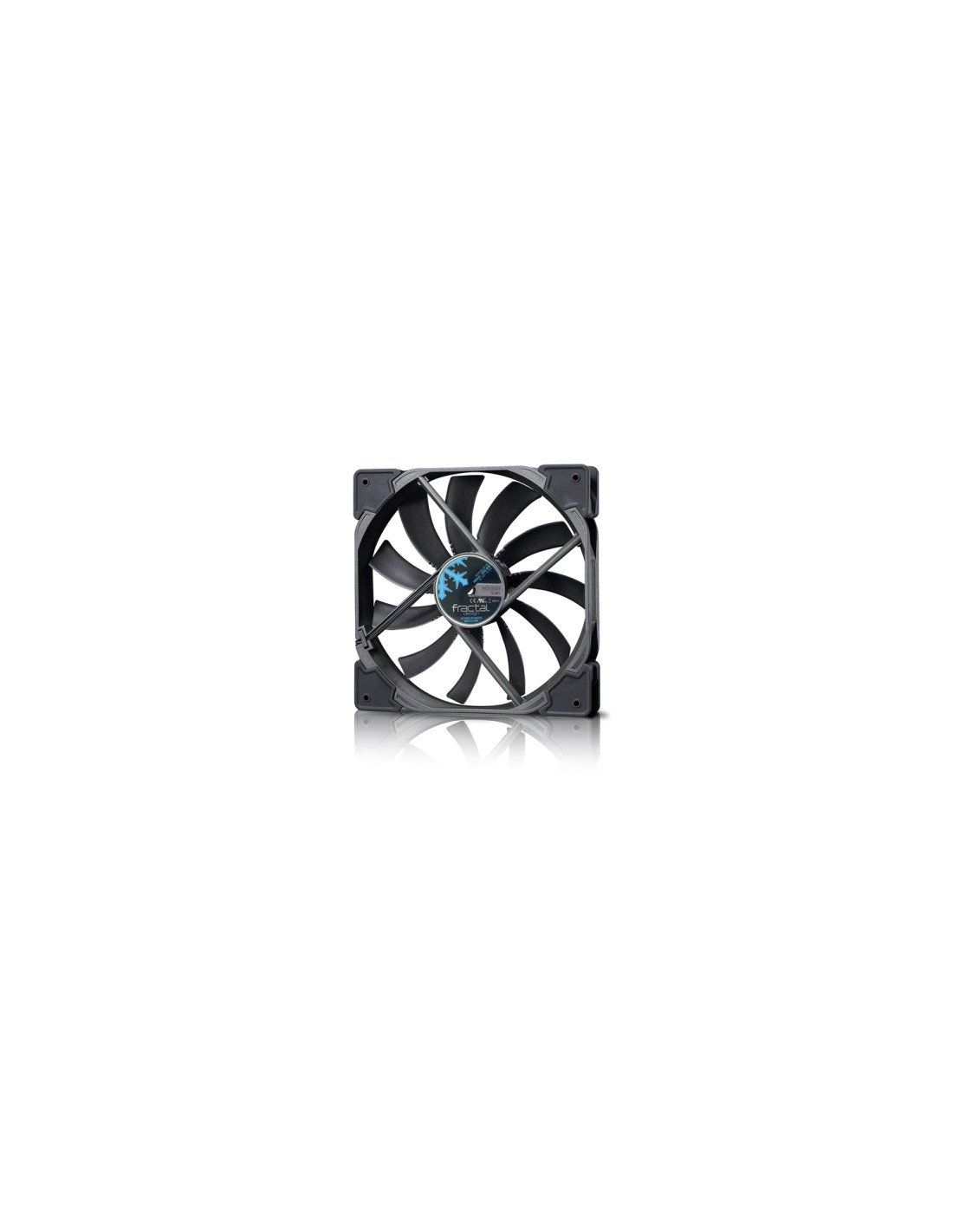 VENTILADOR FRACTAL CAJA VENTURI HF-14 14X14 NEGRO GRIS FD-FAN-VENT-HF14-BK