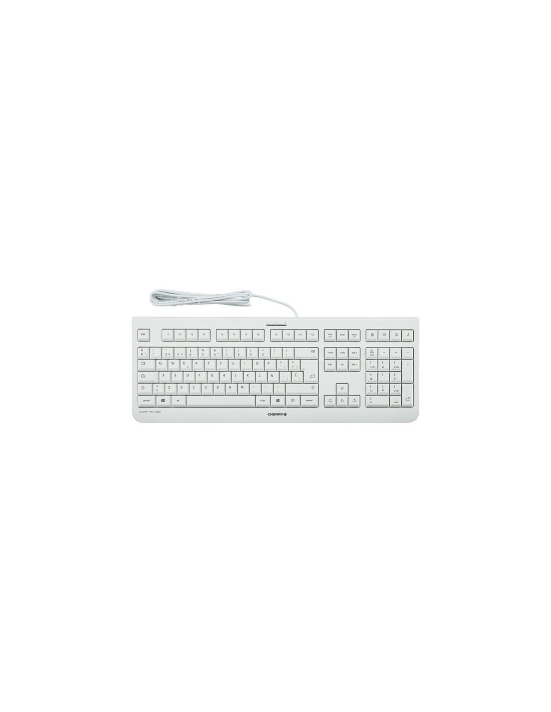 TECLADO CHERRY KC 1000 USB ALEMAN BLANCO JK-0800DE-0