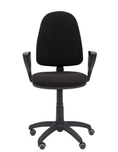 SILLA AYNA BALI BRAZOS FIJOS RUEDAS DE PARQUET NEGRO 04CPBALI840BGOLFRP 2