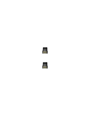 Nanocable Cable de red latiguillo RJ45 LSZH Cat.6A UTP AWG24, Negro,