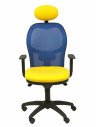 SILLA JORQUERA MALLA AZUL ASIENTO BALI AMARILLO CABECERO FIJO 15SABALI100C