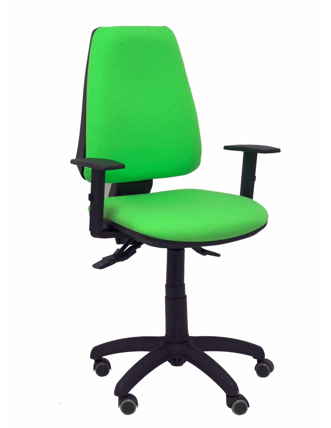 SILLA ELCHE S BALI PISTACHO BRAZOS REGULABLES RUEDAS DE PARQUET VERDE 14SBALI22B10