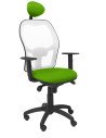 SILLA JORQUERA MALLA BLANCA ASIENTO BALI CABECERO FIJO VERDE PSTACHO 15SBBALI22C