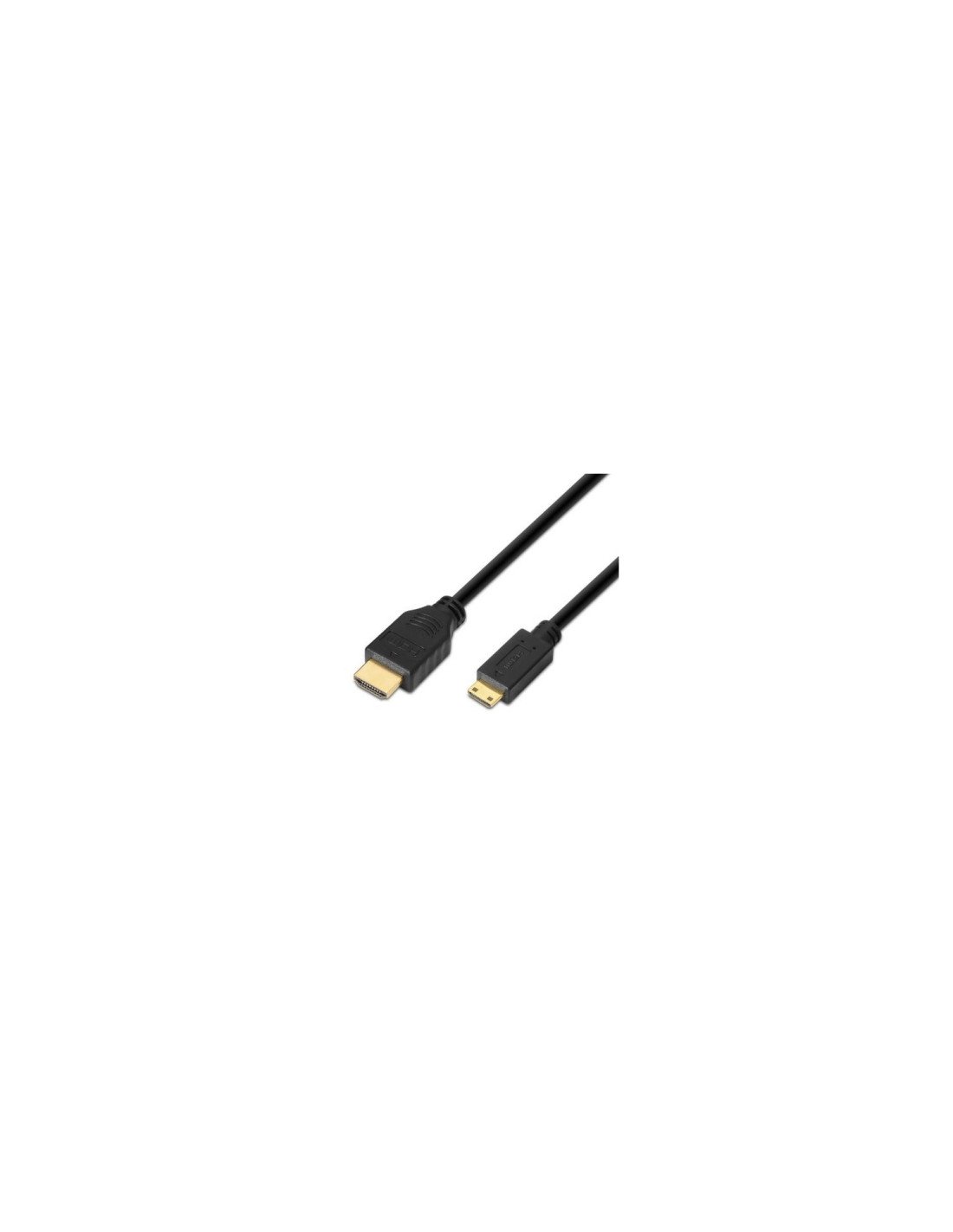CABLE AISENS HDMI MACHO A MINI HDMI MACHO 1.8M ALTA VELOCIDAD CON ETHERNET FULL HD NEGRO A119-0114