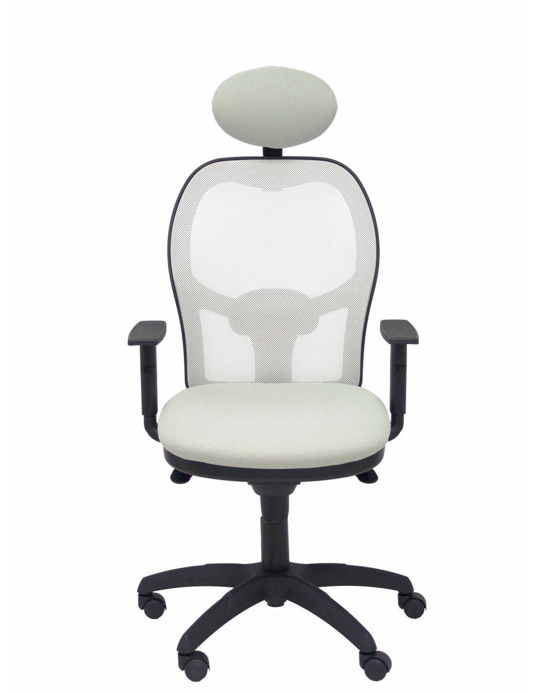 SILLA JORQUERA MALLA BLANCA CABECERO FIJO ASIENTO BALI GRIS 15SBBALI40C