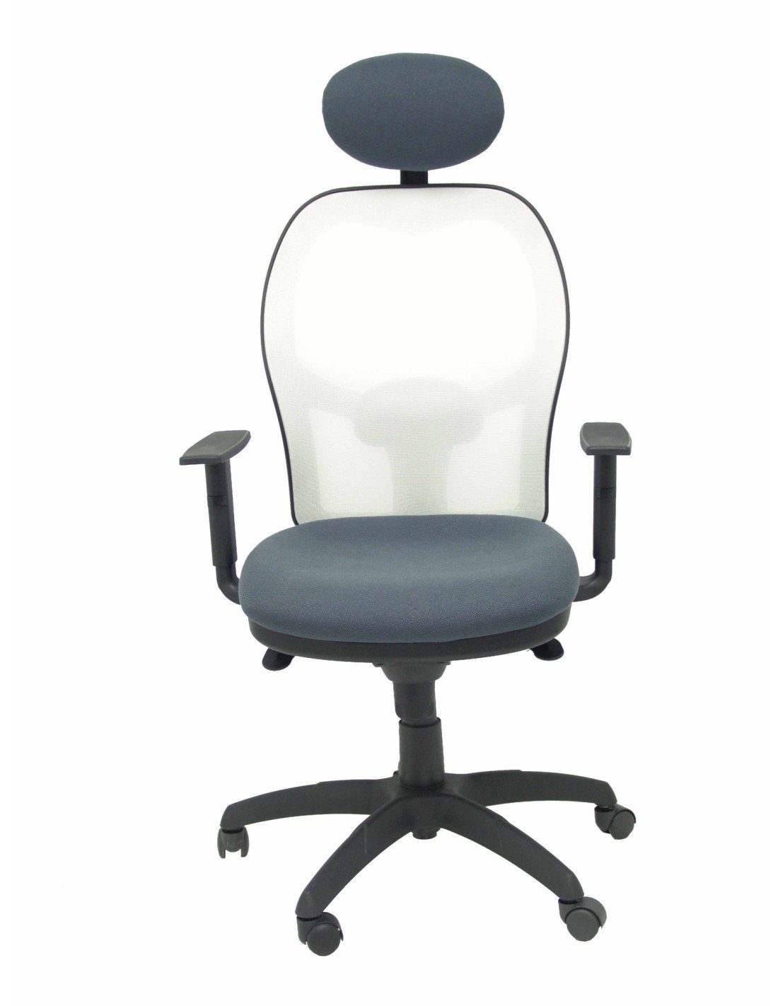 SILLA JORQUERA MALLA BLANCA ASIENTO BALI CABECERO FIJO GRIS 15SBBALI600C