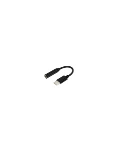 ADAPTADOR AISENS USB-C MACHO A JACK 3.5 HEMBRA 15CM NEGRO A109-0348
