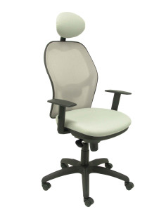 SILLA JORQUERA MALLA GRIS CABECERO FIJO ASIENTO BALI GRIS CLARO 15SGRBALI40C