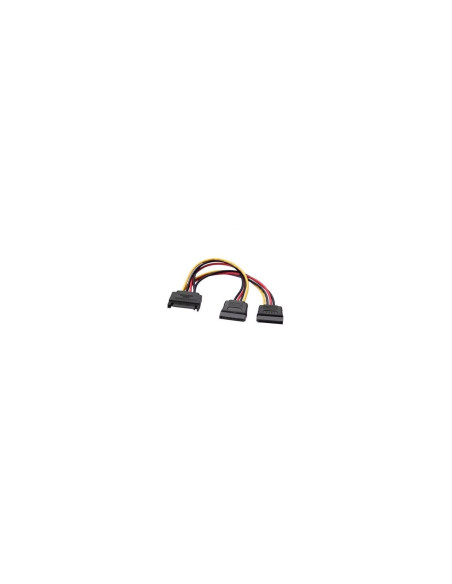 AISENS A131-0353 cable de SATA 0,2 m SATA de 15 pines 2 x SATA de 15