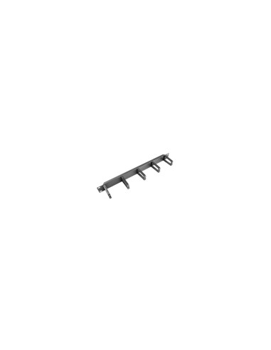 ORGANIZADOR DE CABLES LANBERG 19P 5 SOPORTES DE PLASTICO TIPO B 1U NEGRO AK-1202-B