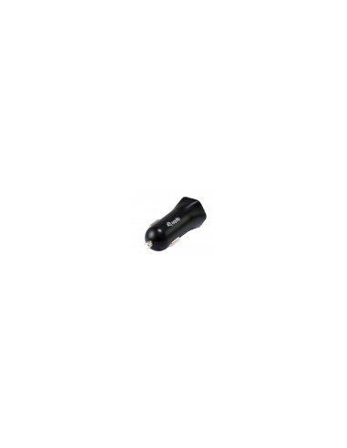 CARGADOR COCHE EQUIP LIFE 5V 2 USB 12/24V 12W NEGRO 245510
