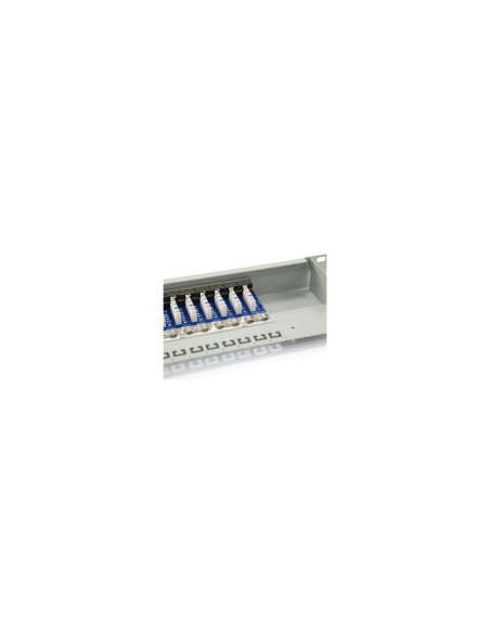 EQUIP 326316 PATCH PANEL 16 PUERTOS CATEGORIA 6 APANTALLADO GRIS CLARO