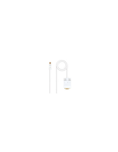 Nanocable Cable conversor Mini DP a VGA, Mini DP/M - VGA/M, Blanco,