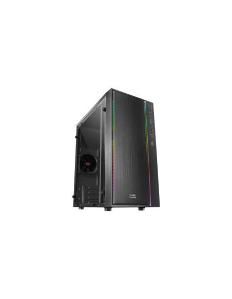 Mars Gaming MCM, Caja PC Micro ATX, Compacta, 16 Modos ARGB,