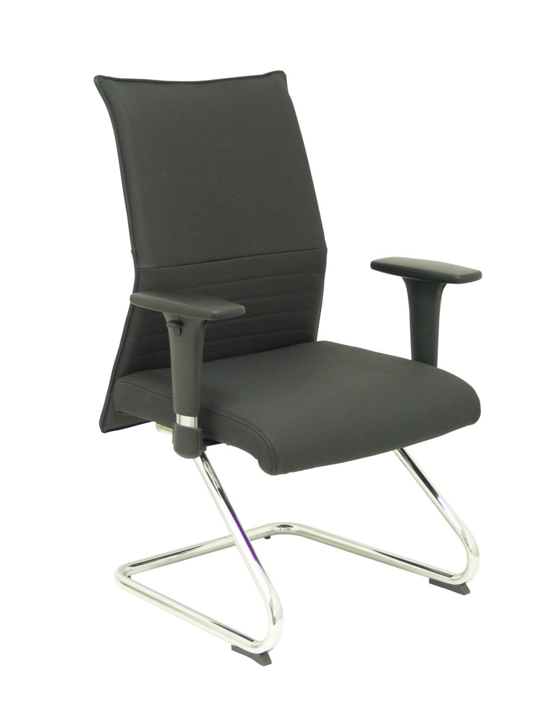SILLON ALBACETE CONFIDENTE PATIN PIEL NEGRO 208CPPIELNE