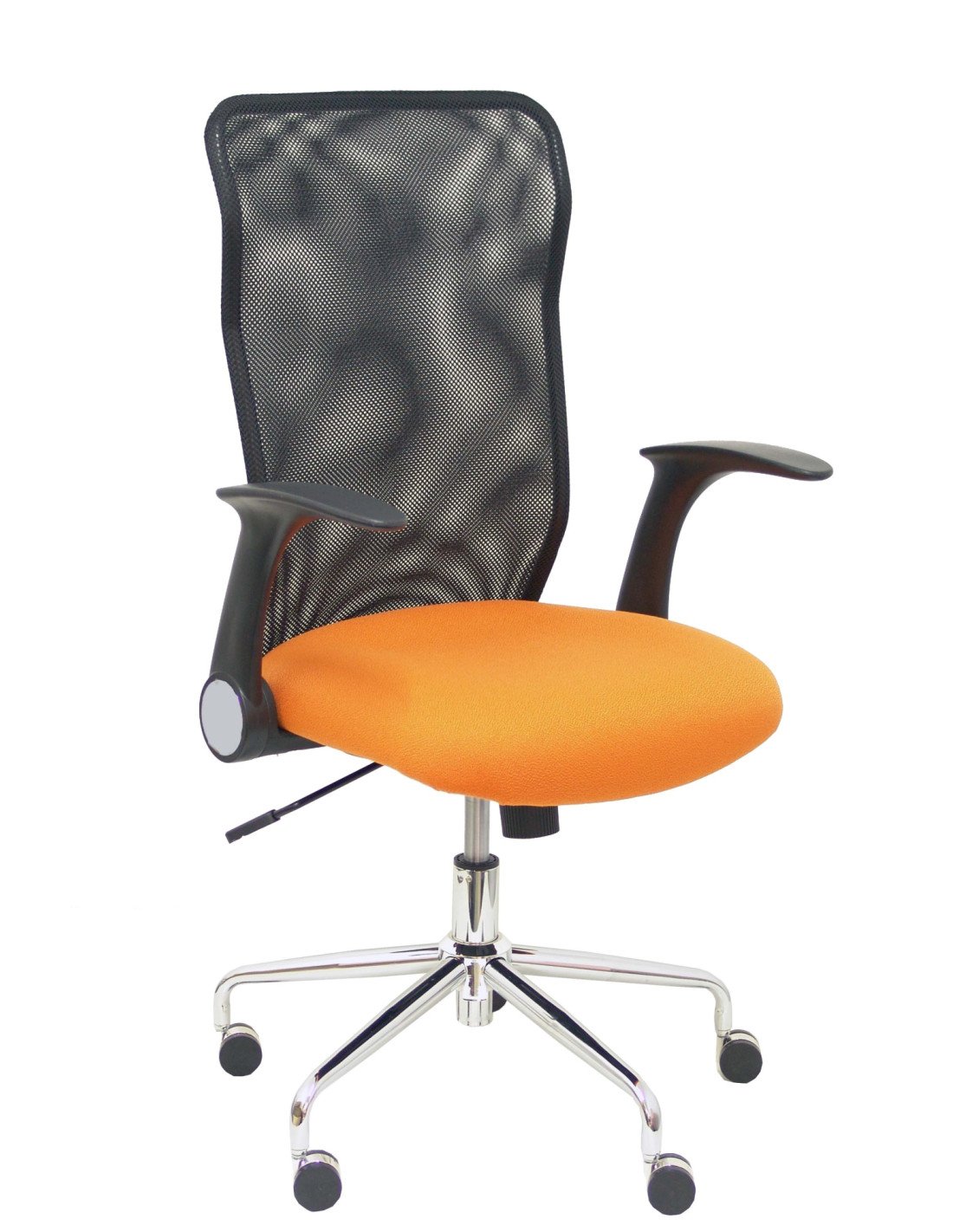 SILLA MINAYA RESPALDO MALLA NEGRO ASIENTO BALI NARANJA 4031BALI308